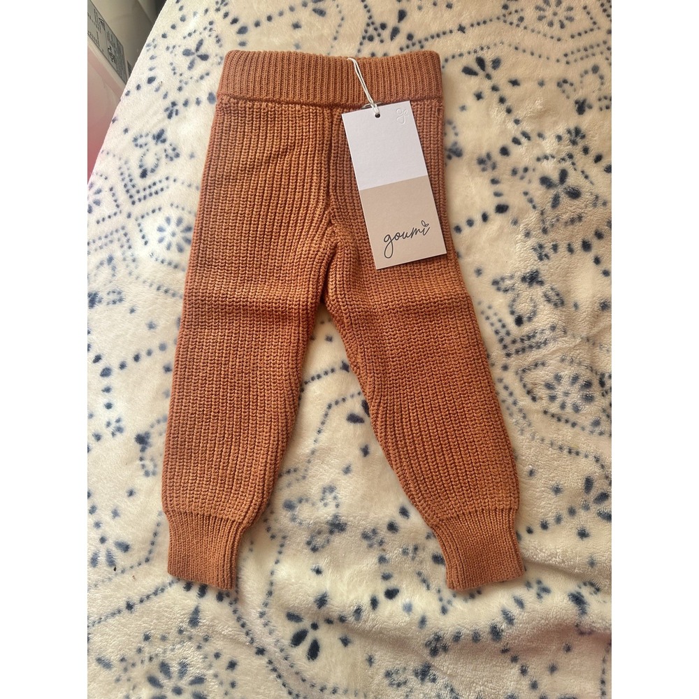 GOUMI KNIT INFANT LEGGINGS PANTS 6-12‎ MONS